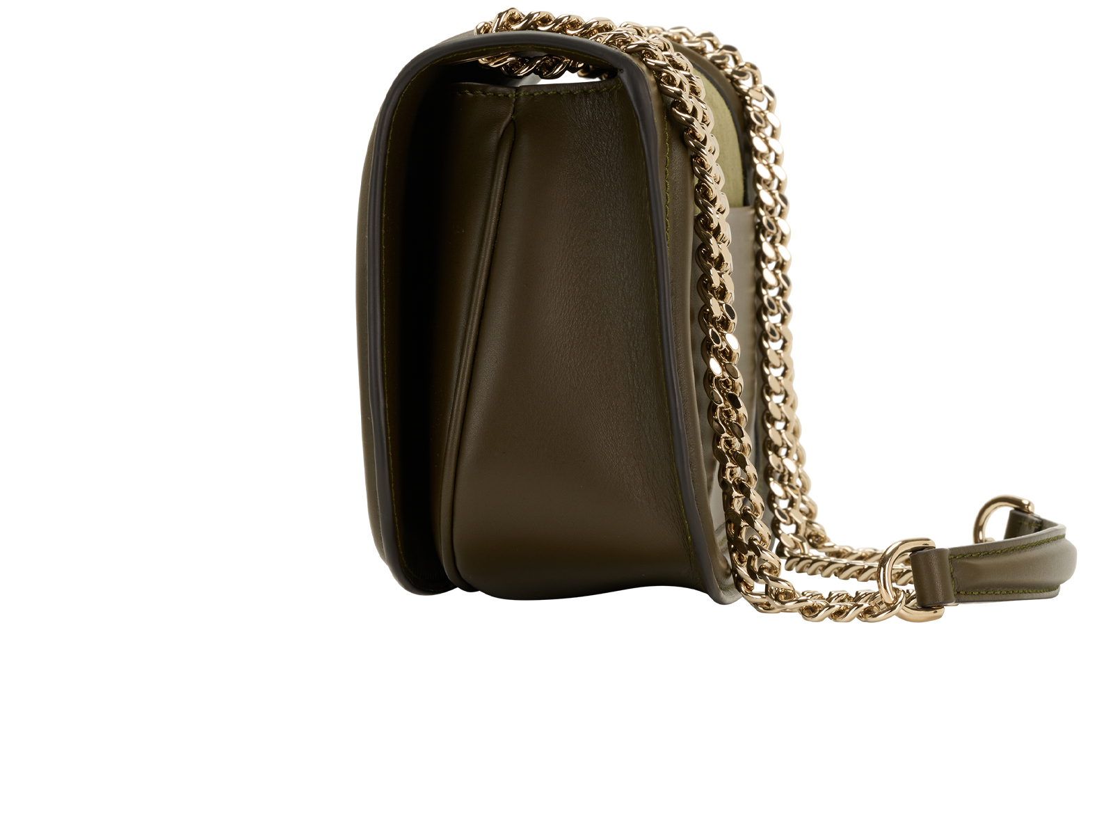 Medium Blondie, &pound;1,200, Handbags, Khaki, Leather/Suede, Bottom view